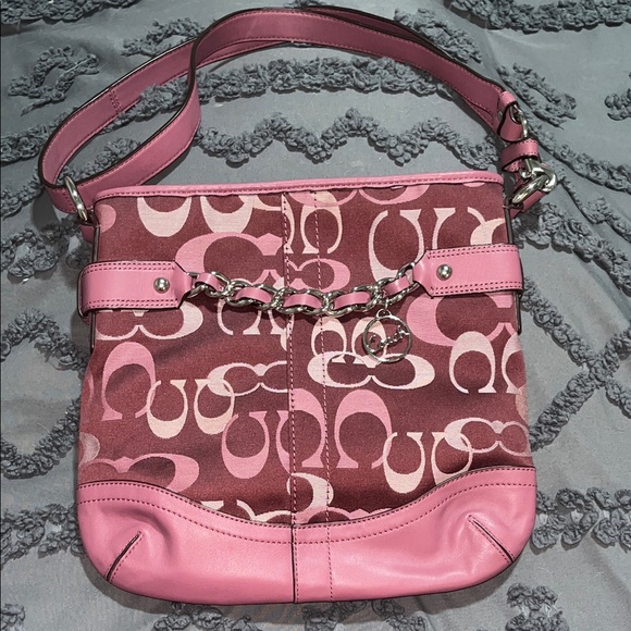Vintage Coach Plum Shoulder Bag - Picture 1 of 15